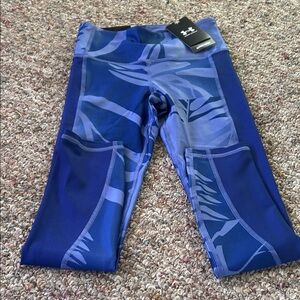 Under Armour Navy and Light Blue Leggings